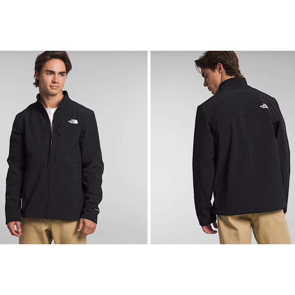 The North Face Apex Bionic 3 Jacket Mens L WindWall Softshell Full Zip Black